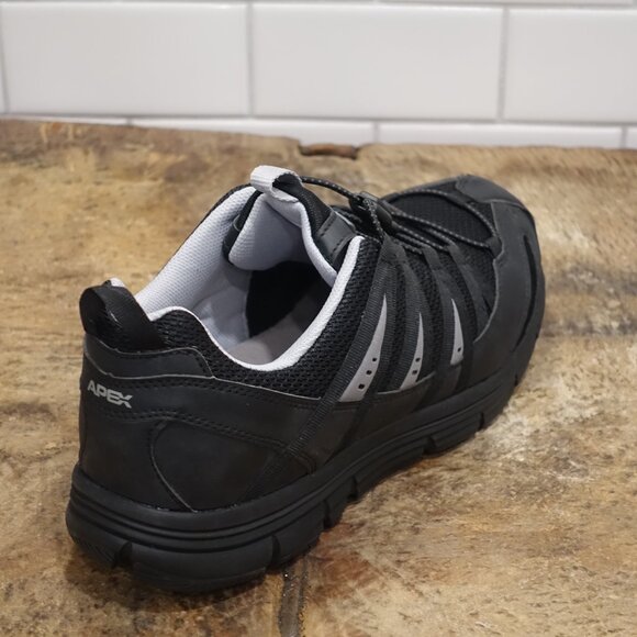 Apex A5000m Bungee Lace Athletic Men's Active Shoe In Black - Picture 4 of 13